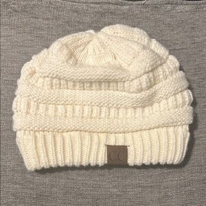CC  Ivory Knit Hat